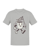 Energetic Caffeine Cup Character Men's T-shirt