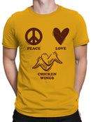 Peace Love Chicken Wings Men's T-shirt