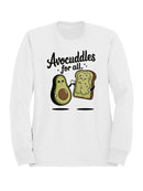 Avocuddles for All: Cute Avocado Men's Sweatshirt