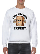 Carb Loading Expert Bread Humor Men's Sweatshirt