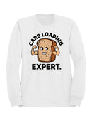 Carb Loading Expert Bread Humor Men's Sweatshirt