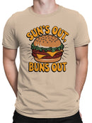 Sun's Out, Buns Out Burger Fun Men's T-shirt