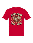 Heart-Shaped Pizza Love Men's T-shirt