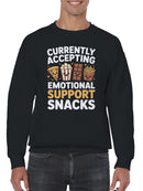 Emotional Support Snack Squad Men's Sweatshirt