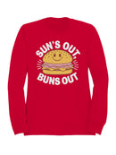 Sun’s Out, Buns Out Burger Men's Sweatshirt