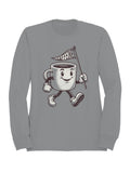 Energetic Caffeine Cup Character Men's Sweatshirt