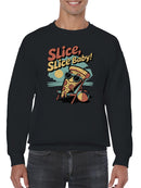Cool Pizza Slice Men's Sweatshirt