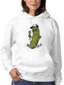 Cool Pickle "Dill With It" Fun Women's Hoodie