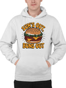 Sun's Out, Buns Out Burger Fun Men's Hoodie