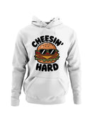 Cheesin' Hard Burger Fun Men's Hoodie