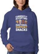 Emotional Support Snack Squad Women's Hoodie