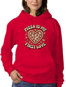 Heart-Shaped Pizza Love Women's Hoodie