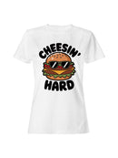 Cheesin' Hard Burger Fun Women's T-shirt