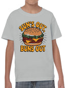 Sun's Out, Buns Out Burger Fun Youth's T-shirt
