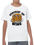 Stackin' Up Wins Pancake Fun Youth's T-shirt
