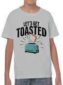 Let’s Get Toasted Toaster Art Youth's T-shirt