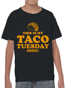 Taco Tuesday Enthusiast  Youth's T-shirt