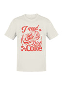 Officially Licensed Diet Coke Need a Diet Coke Vintage Men's T-shirt