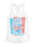 Officially Licensed Icee Polar Bear Surfing Chill Women's Racerback Tank