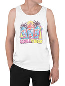 Officially Licensed Icee Retro Chill Vibes Men's Tank Top