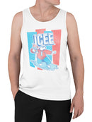 Officially Licensed Icee Polar Bear Surfing Chill Men's Tank Top