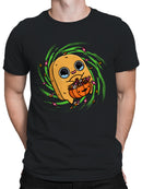 Officially Licensed Sad Nuggie Cute Halloween Ghost with Candy Men's T-shirt