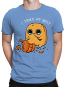 Officially Licensed Sad Nuggie Sad Pumpkin Carving Fail Men's T-shirt