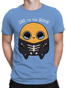 Officially Licensed Sad Nuggie Sad to the Bone Kawaii Skeleton Men's T-shirt