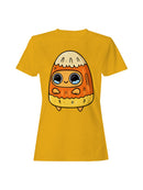 Officially Licensed Sad Nuggie Kawaii Candy Corn Creature Women's T-shirt