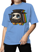 Officially Licensed Sad Nuggie Glitchy Plague Doctor Cartoon Women's T-shirt