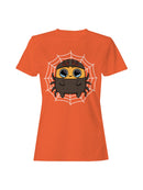 Officially Licensed Sad Nuggie Adorable Kawaii Spider on Web Women's T-shirt