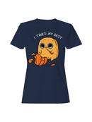 Officially Licensed Sad Nuggie Sad Pumpkin Carving Fail Women's T-shirt