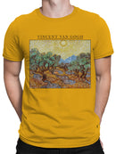 Vincent Van Gogh Sunlit Olive Grove Men's T-shirt