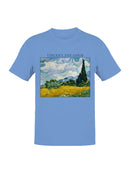 Van Gogh Wheatfield Landscape Art Men's T-shirt