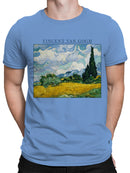 Van Gogh Wheatfield Landscape Art Men's T-shirt