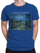 Starry Night Over the Rhône Art Men's T-shirt