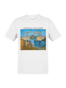 Van Gogh's Langlois Bridge Scene Men's T-shirt