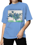 Vincent Van Gogh Irises Art Women's T-shirt