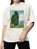 Van Gogh Cypress Art Print Women's T-shirt