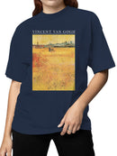 Van Gogh Wheatfield Landscape Women's T-shirt