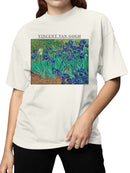 Vincent Van Gogh Irises Artwork Women's T-shirt