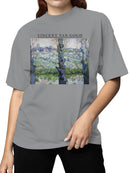 Vincent Van Gogh's Blossoming Landscape Women's T-shirt