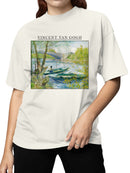 Van Gogh River Landscape Art Women's T-shirt
