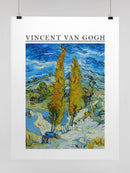 Vincent van Gogh Cypress Landscape UN Poster