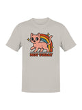 Retro Cat "Not Today" Graphic Men's T-shirt