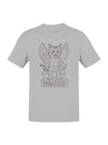 Winged Cat Demon "Pawzuzu" Design Men's T-shirt