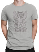 Winged Cat Demon "Pawzuzu" Design Men's T-shirt