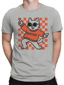 Cool Cat in "Whatever" Style Men's T-shirt