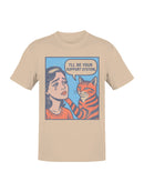 Feline Support System Art Men's T-shirt