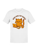 Work Hard Nap Harder Cat Design Men's T-shirt